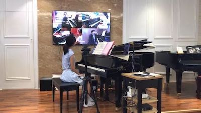 凯发一触即发特邀艺术家浙江音乐学院钢琴系丁阳博士Hybrid远程教育大师班+音乐会圆满成功